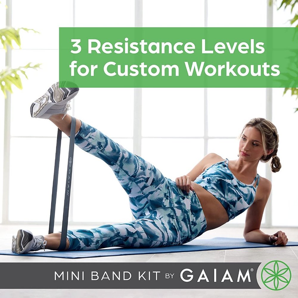 New! GAIAM Restore Mini Band Exercise Kit - Brand New in Box